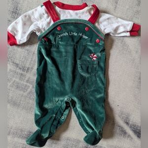 Velvet Santa's Little Helper Onesie